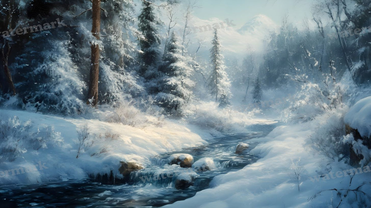 Winter Snow Backdrop Images
