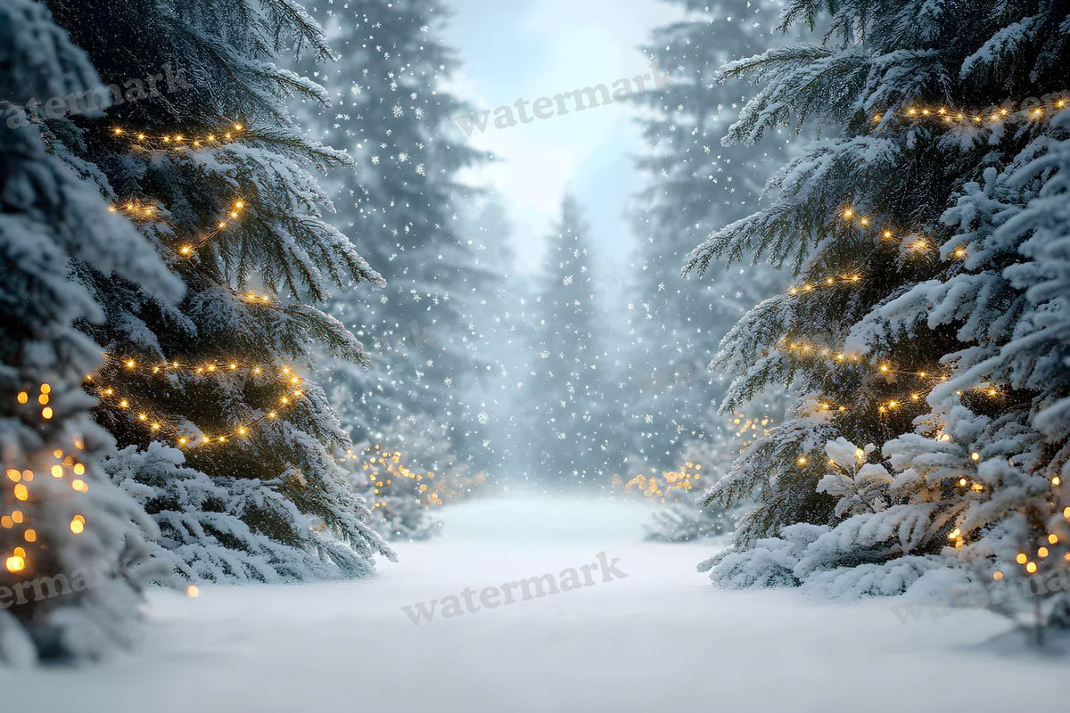 Snowy Forest Backdrop Images