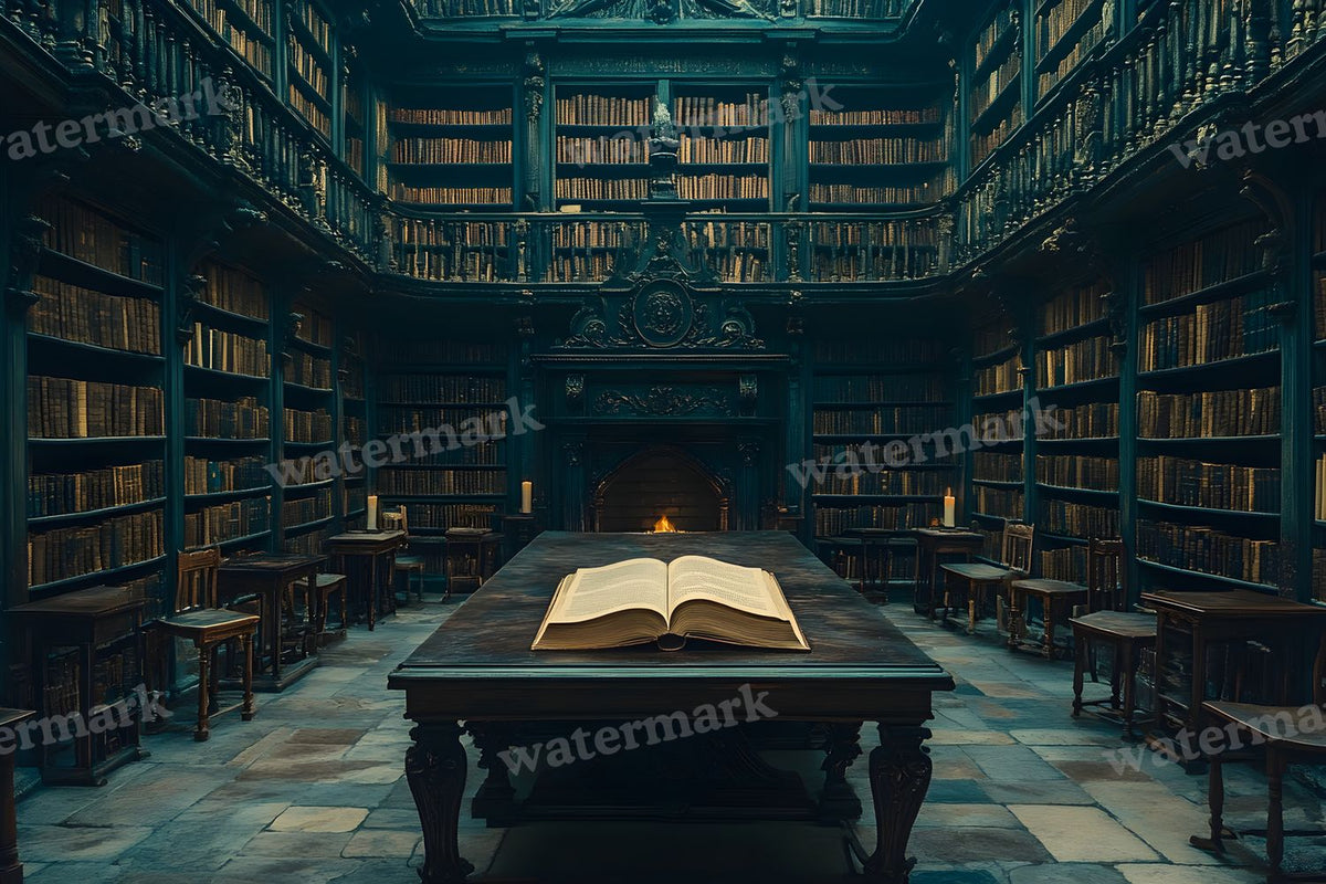 Dark Academia Study Backdrop Images