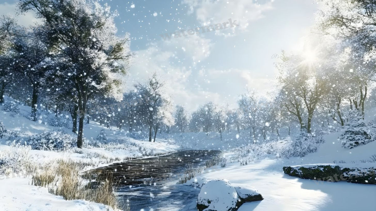 Winter Snow Backdrop Images