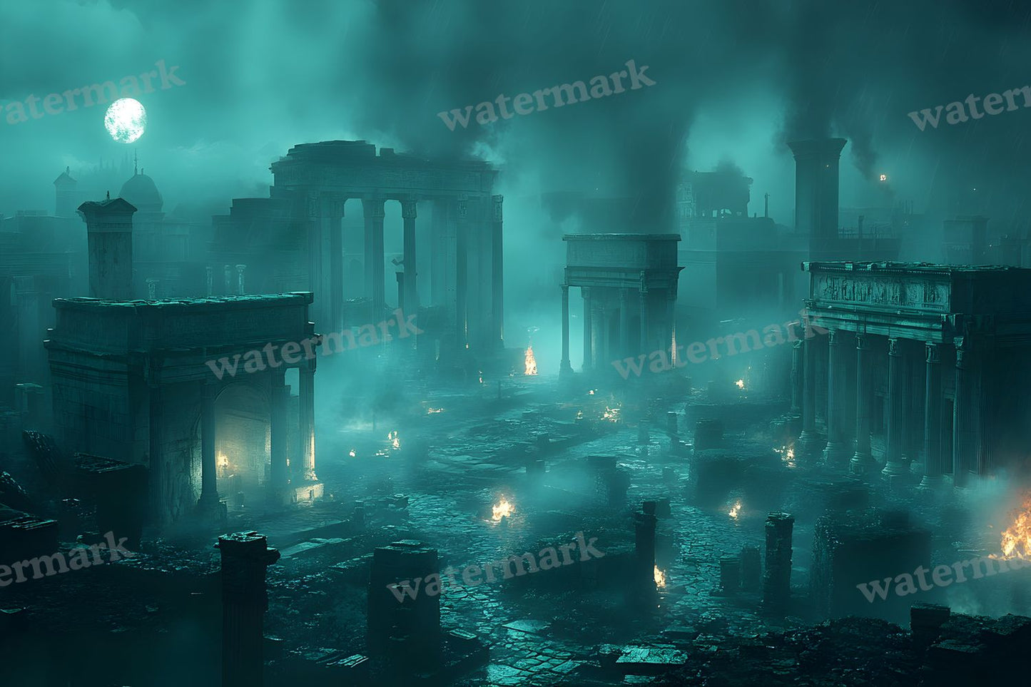 Ancient Roman Night Backdrop Images