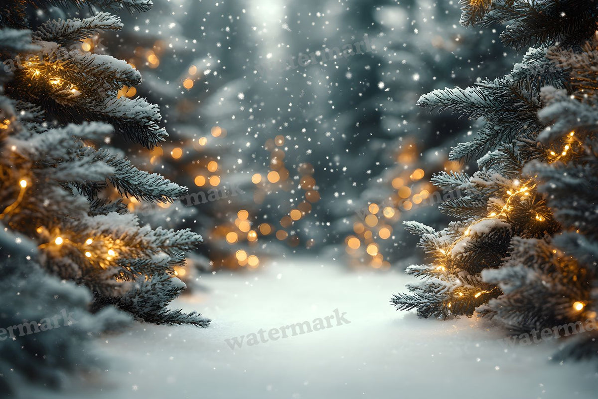 Snowy Forest Backdrop Images