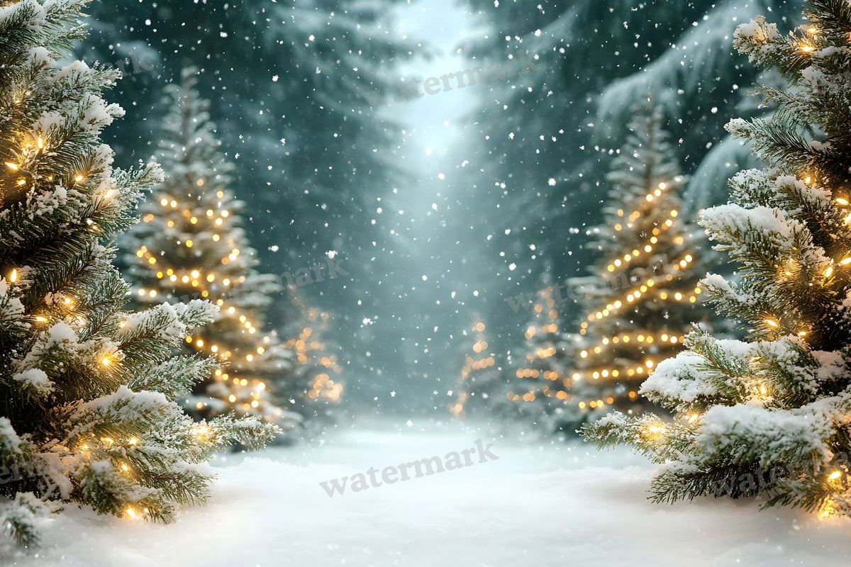 Snowy Forest Backdrop Images
