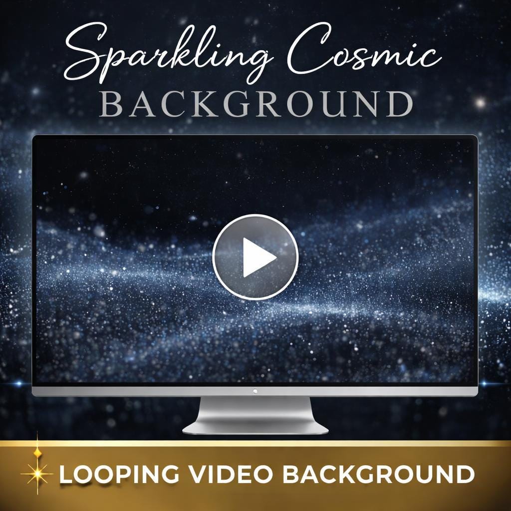 Cosmic Background Loop | Galaxy Particle Animation, Seamless Looping Video | Abstract Animated Background for Video Editors