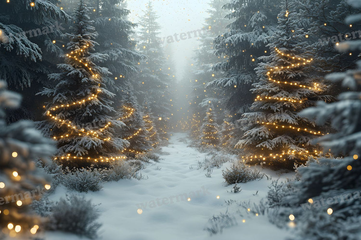 Snowy Forest Backdrop Images