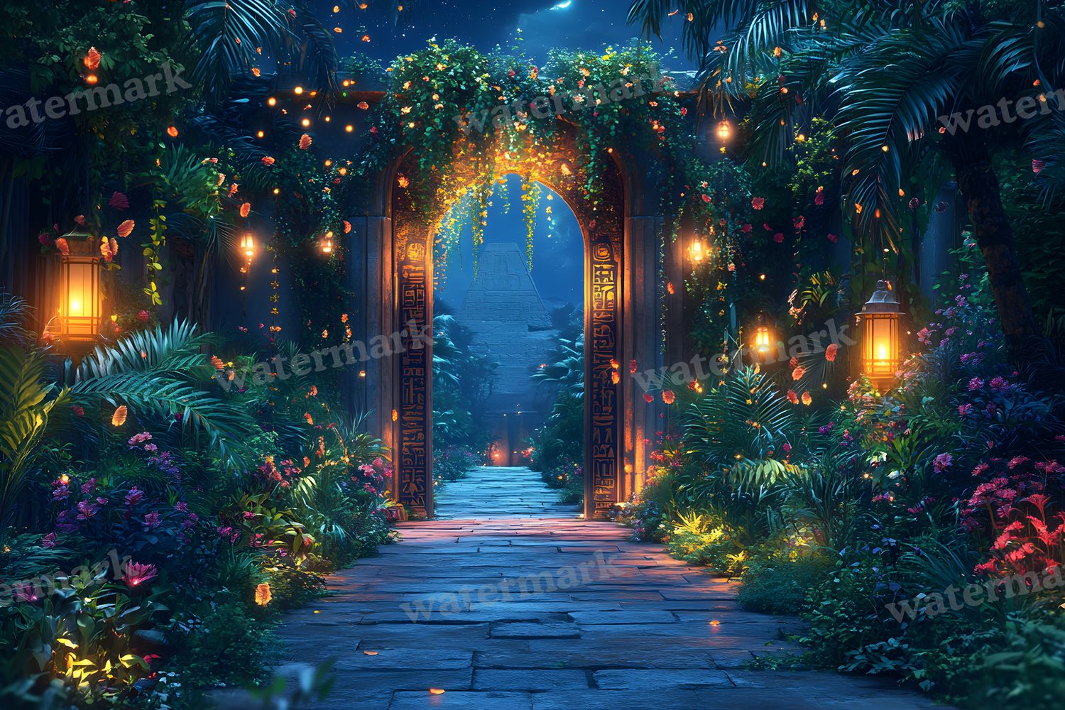 Ancient Egyptian Night Backdrop Images
