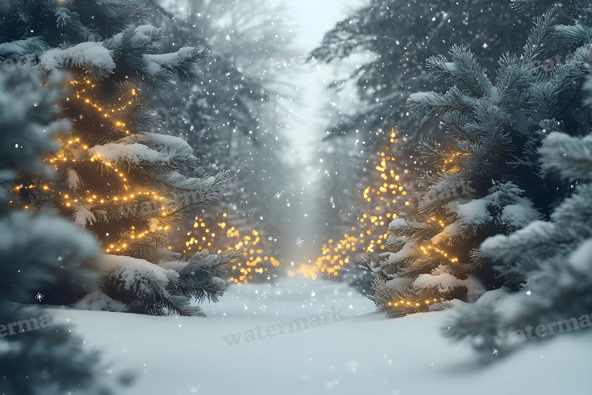 Snowy Forest Backdrop Images
