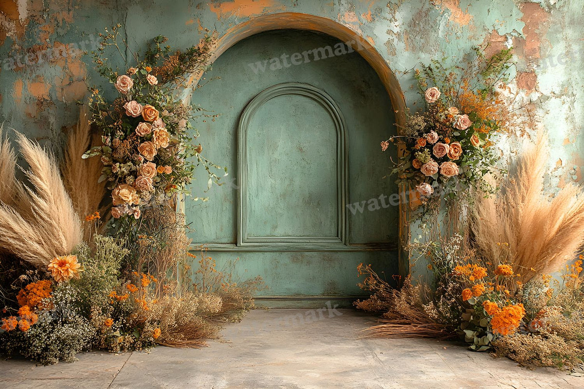 Boho Olive Arch Backdrop Images