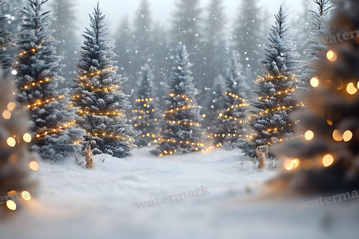 Snowy Forest Backdrop Images