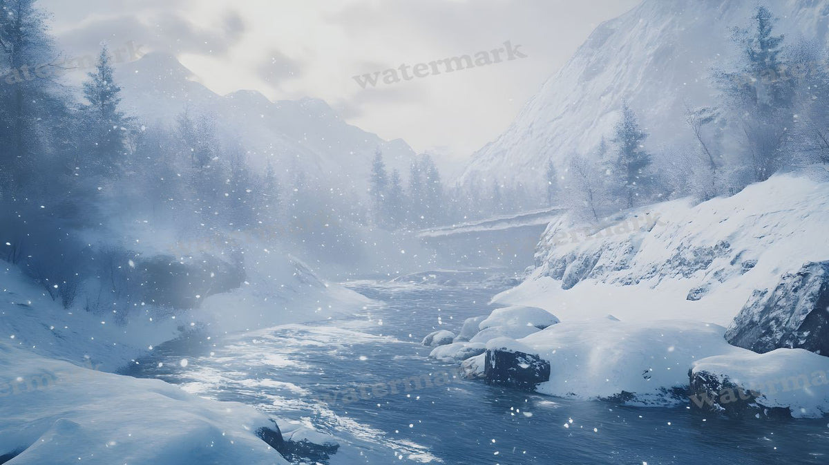 Winter Snow Backdrop Images