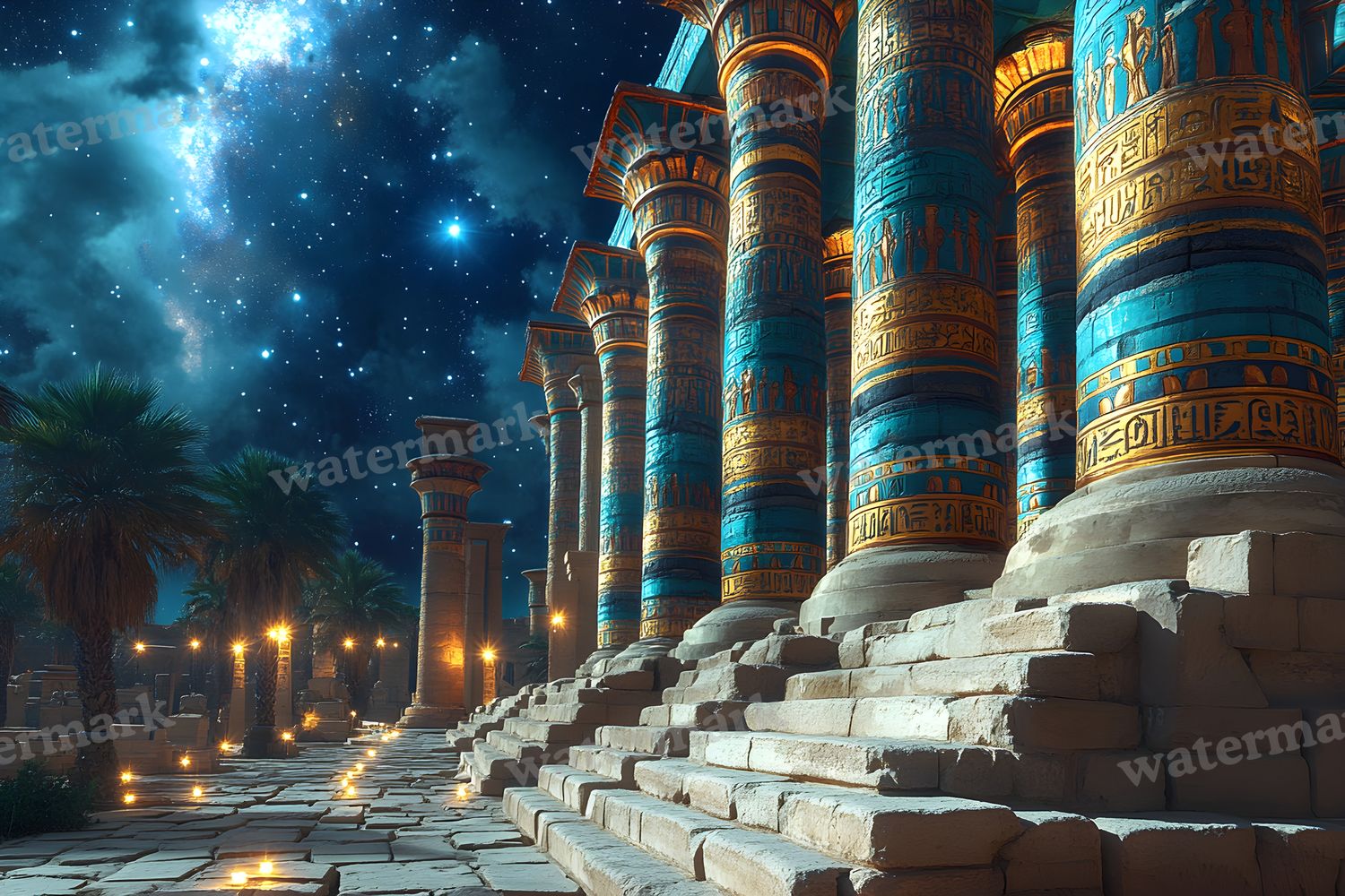 Ancient Egyptian Night Backdrop Images
