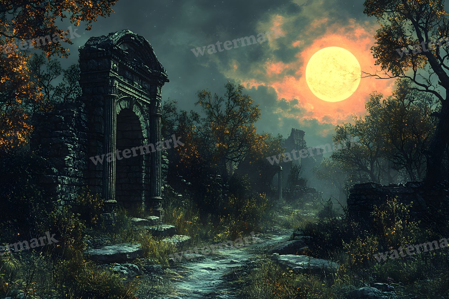 Ancient Roman Night Backdrop Images