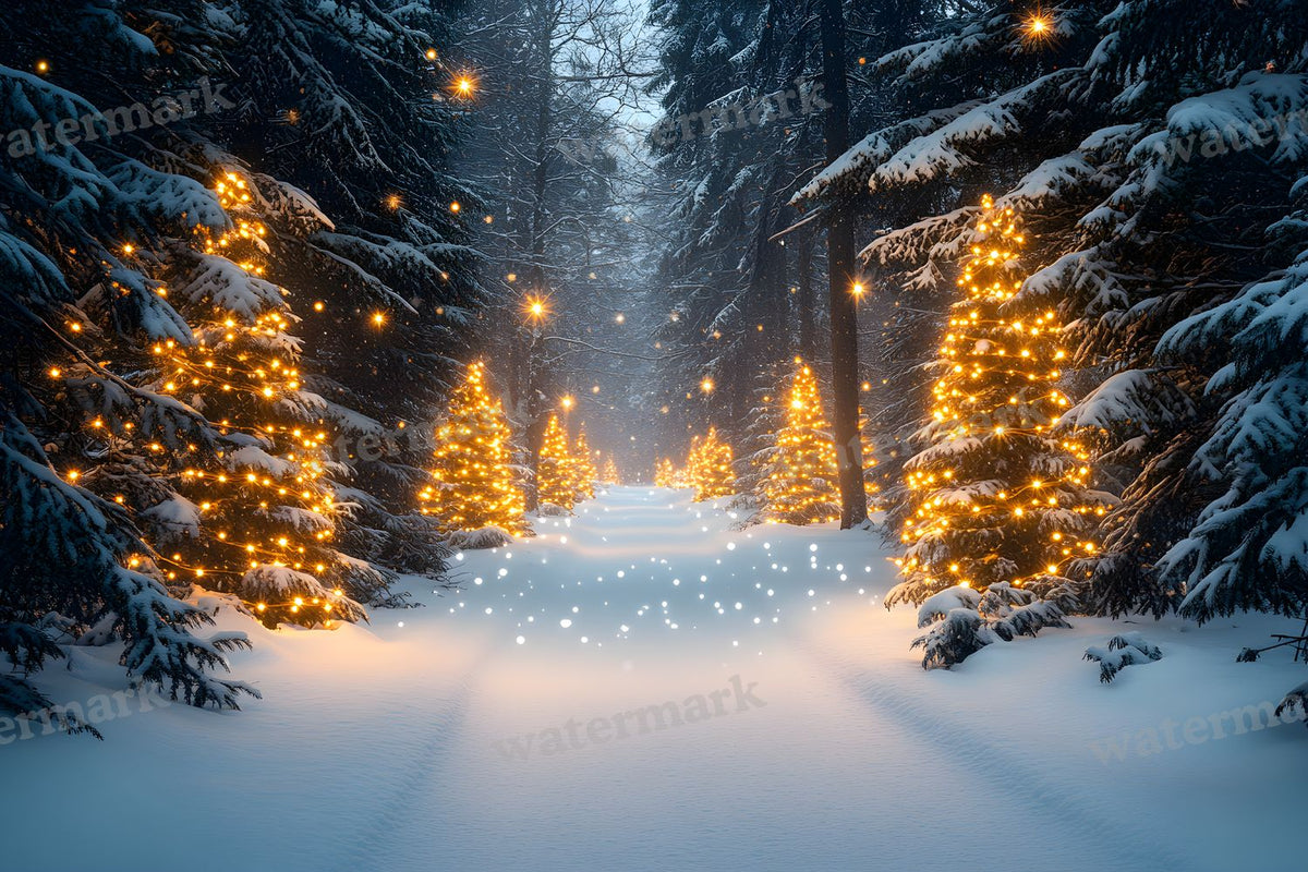 Snowy Forest Backdrop Images