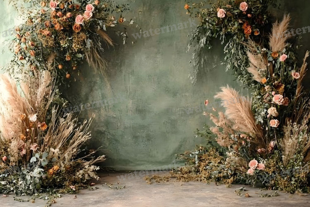 Boho Olive Arch Backdrop Images
