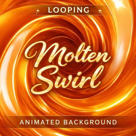 Orange Liquid Swirl Animated Background | Seamless Loop Video | Abstract Orange Video for Edits, VJ, YouTube, Reels, Events