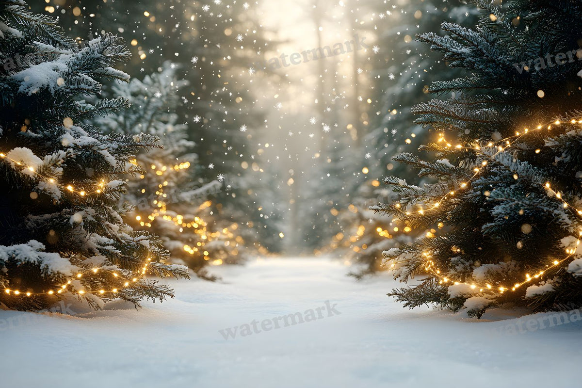 Snowy Forest Backdrop Images