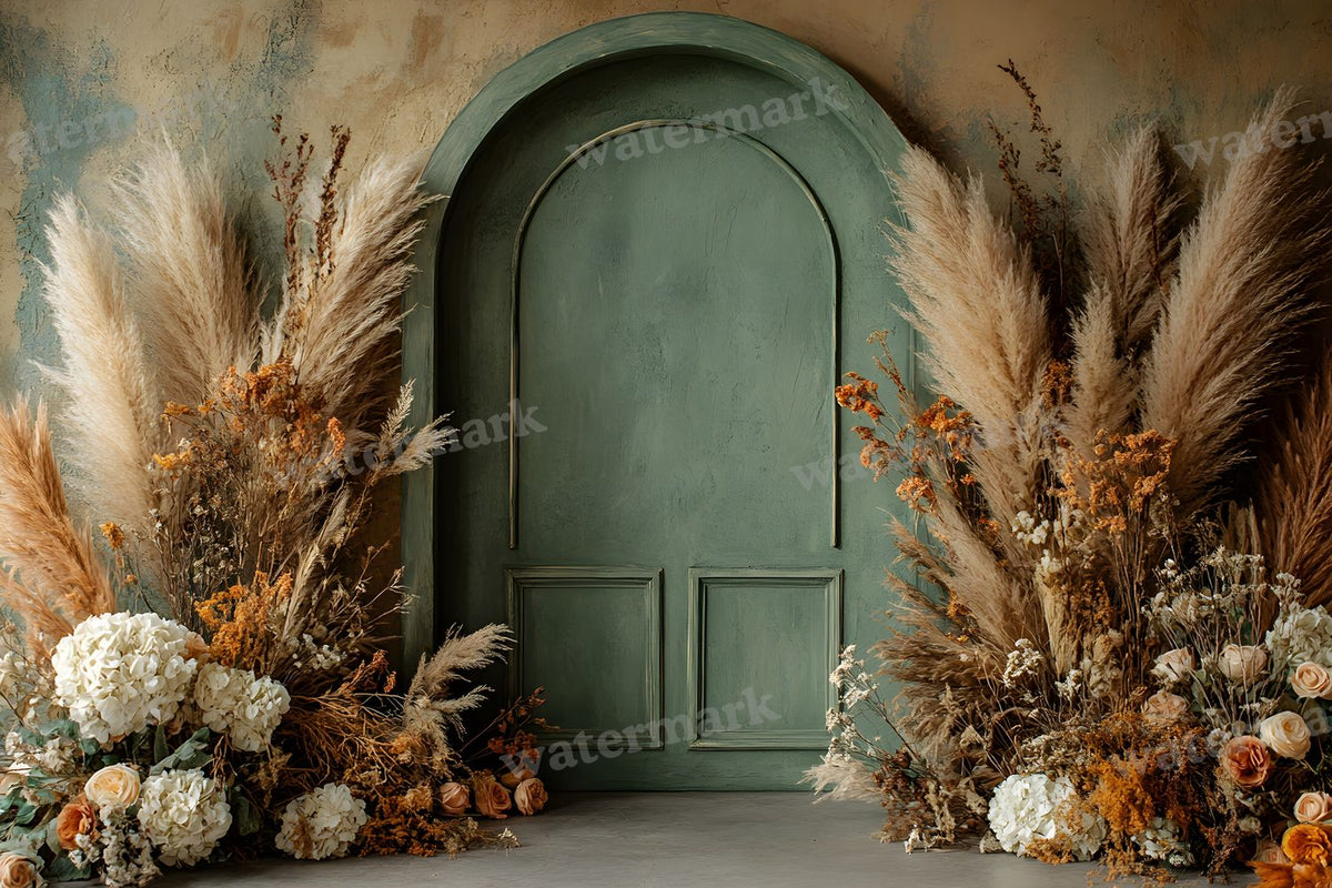 Boho Olive Arch Backdrop Images
