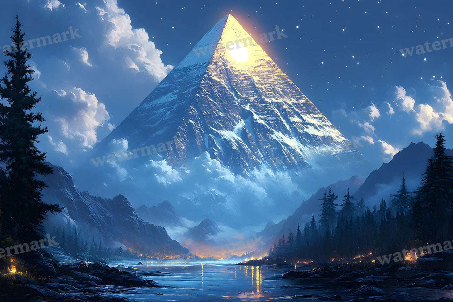 Ancient Egyptian Night Backdrop Images