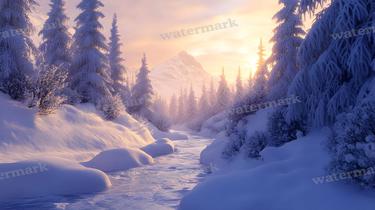 Winter Snow Backdrop Images