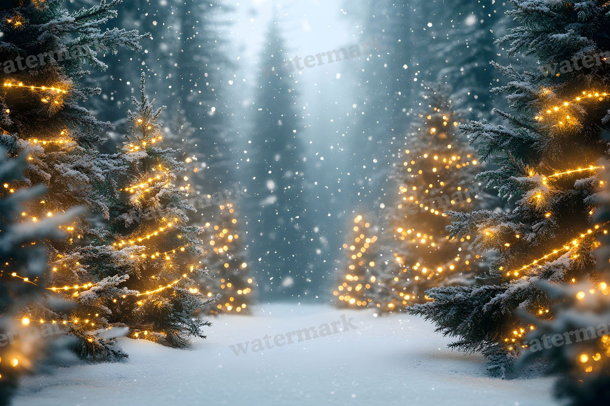 Snowy Forest Backdrop Images