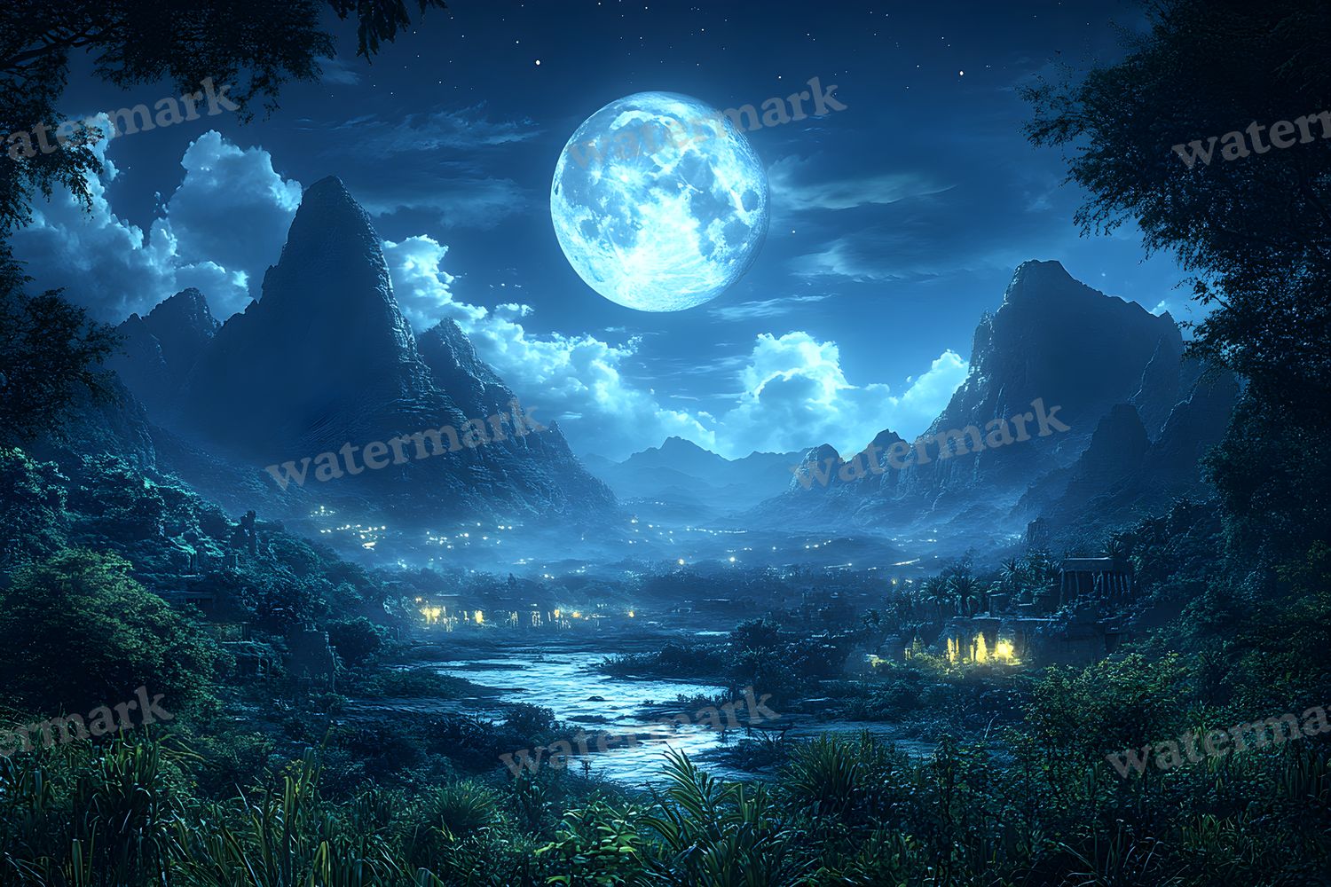 Ancient Egyptian Night Backdrop Images