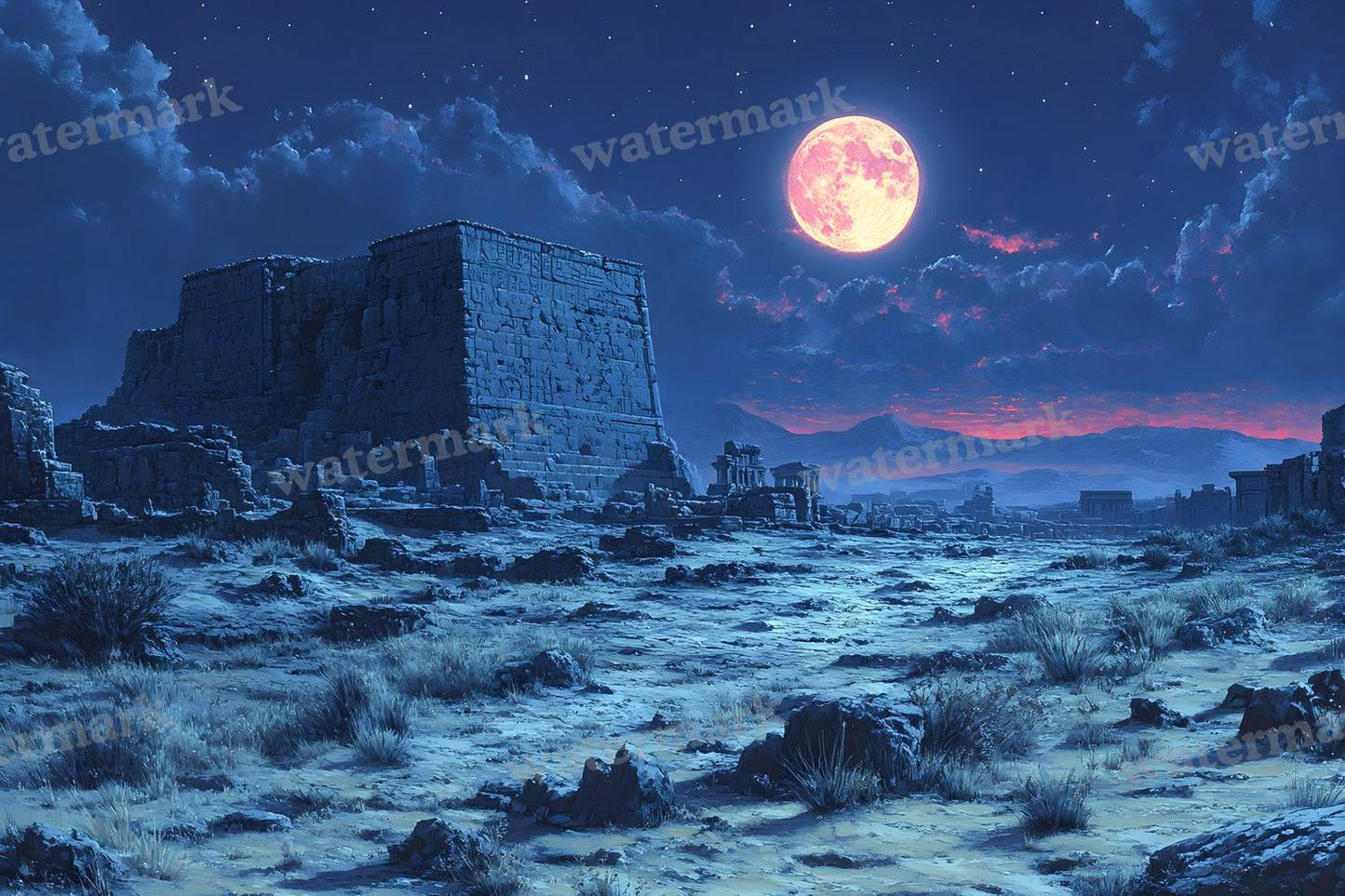 Ancient Egyptian Night Backdrop Images