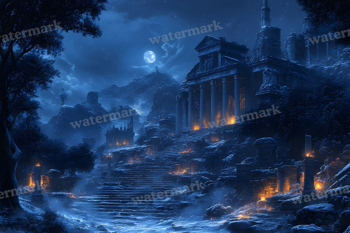 Ancient Roman Night Backdrop Images