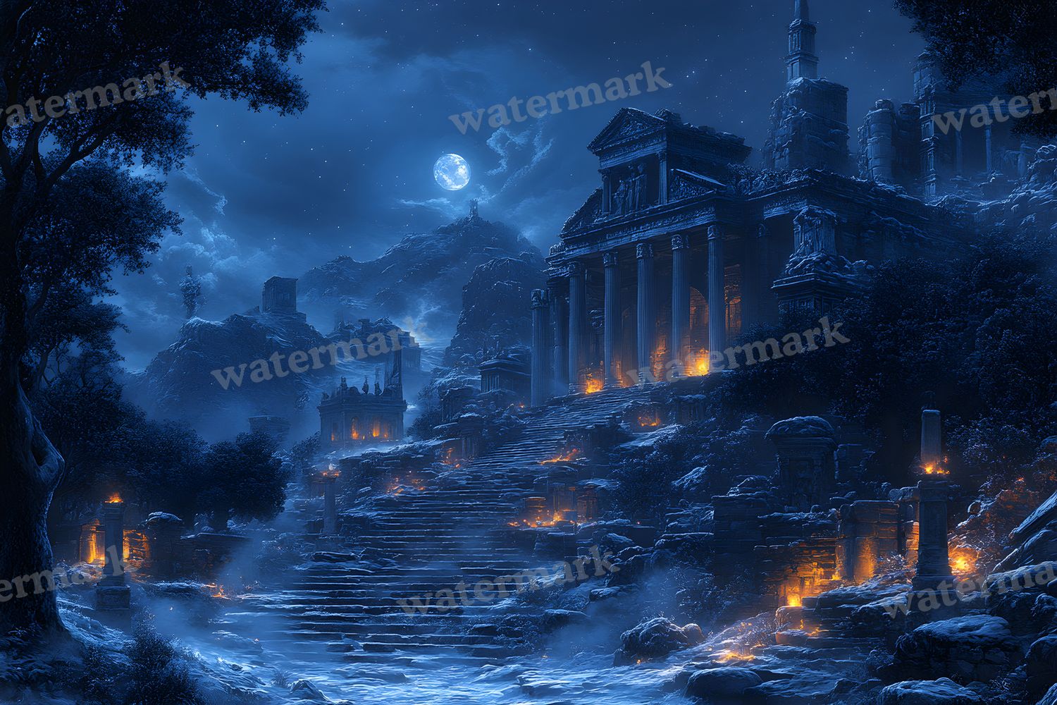 Ancient Roman Night Backdrop Images