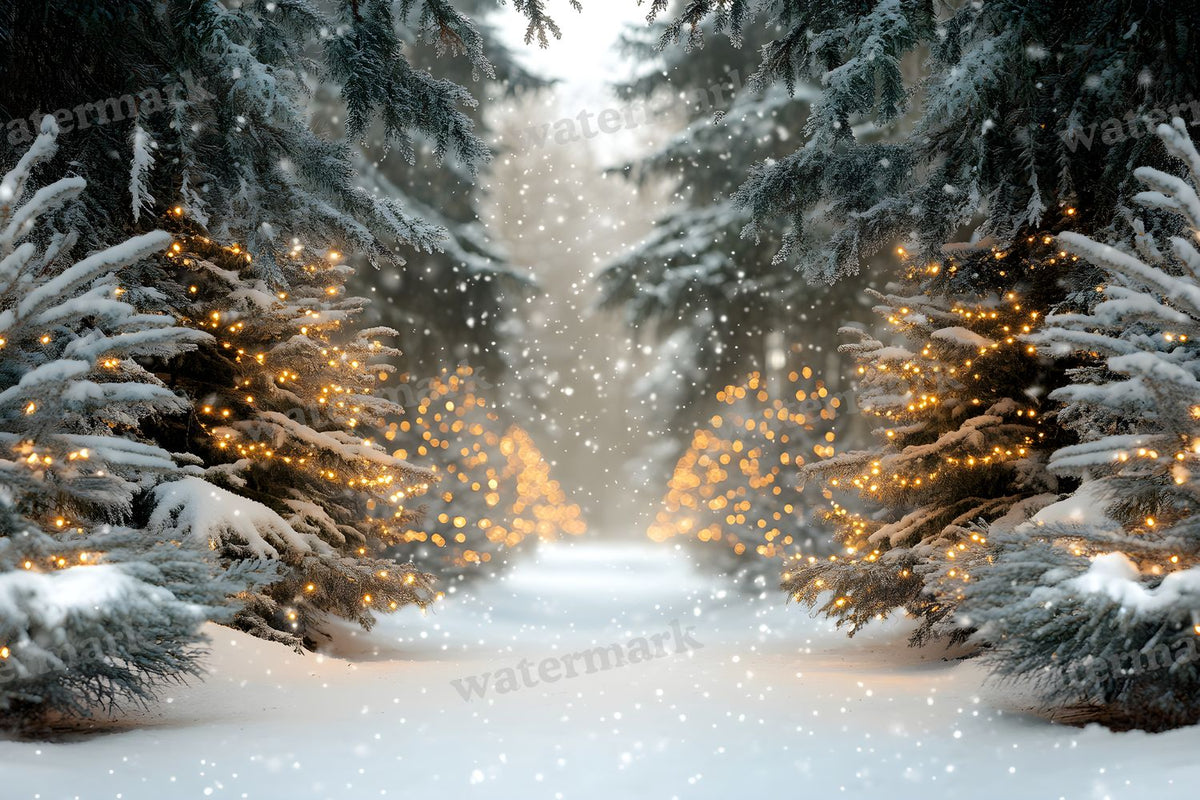 Snowy Forest Backdrop Images