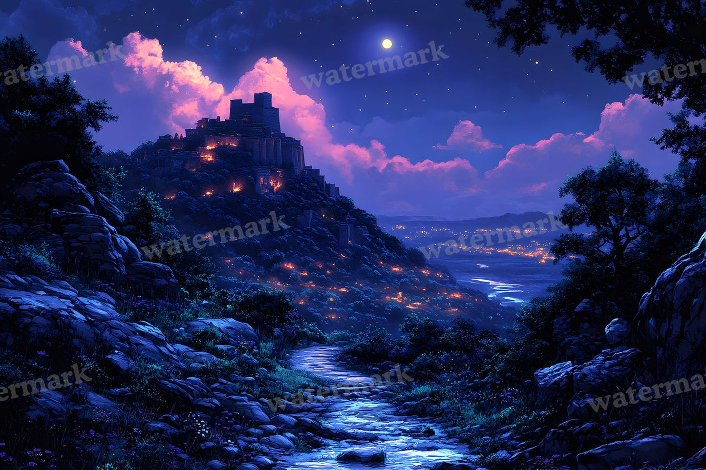 Ancient Egyptian Night Backdrop Images