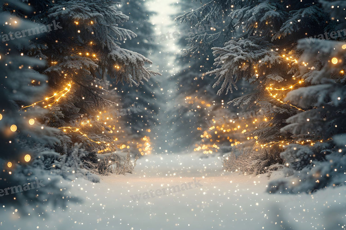 Snowy Forest Backdrop Images