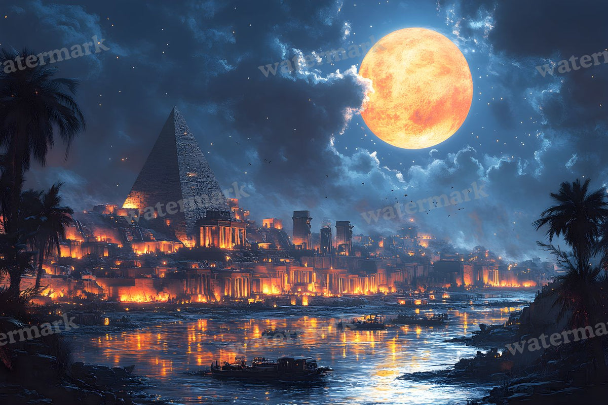 Ancient Egyptian Night Backdrop Images