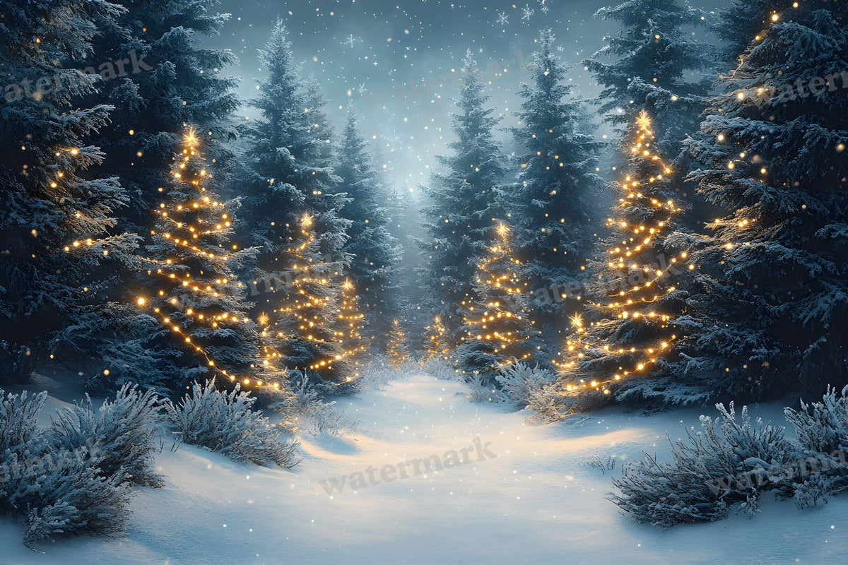 Snowy Forest Backdrop Images
