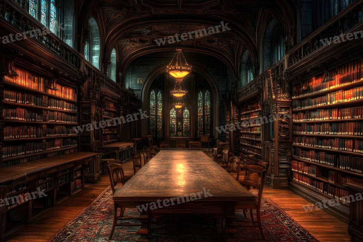 Dark Academia Study Backdrop Images