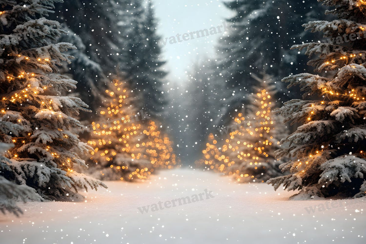 Snowy Forest Backdrop Images