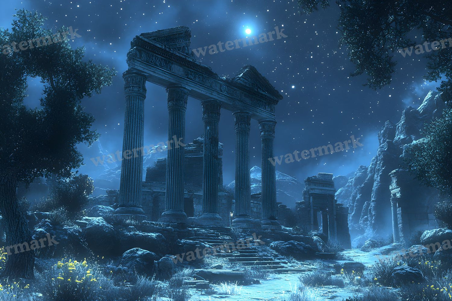 Ancient Roman Night Backdrop Images