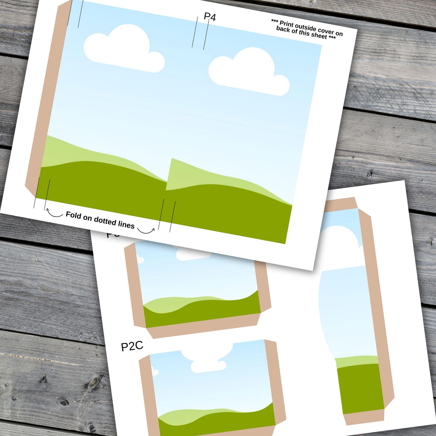 Canva Junk Journal Template - Folio Kit Canva Template - Custom Junk Journal Folio Kit - Digital Folding Folio Folder Kit, Commercial Use