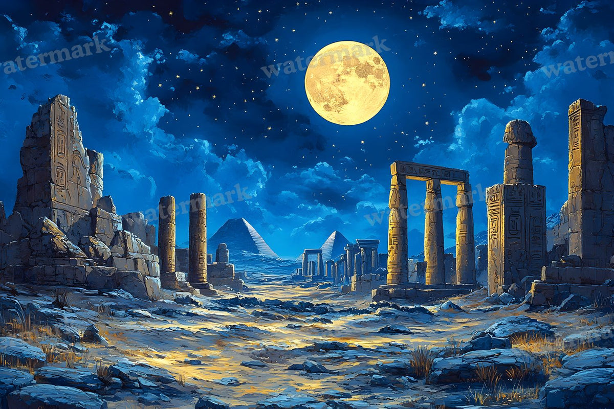 Ancient Egyptian Night Backdrop Images