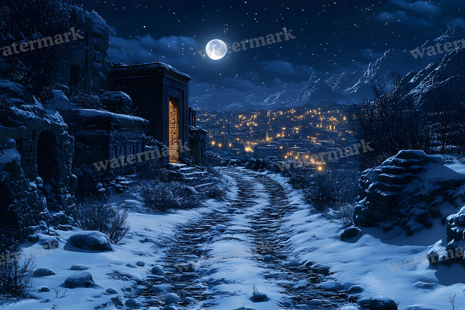 Ancient Egyptian Night Backdrop Images