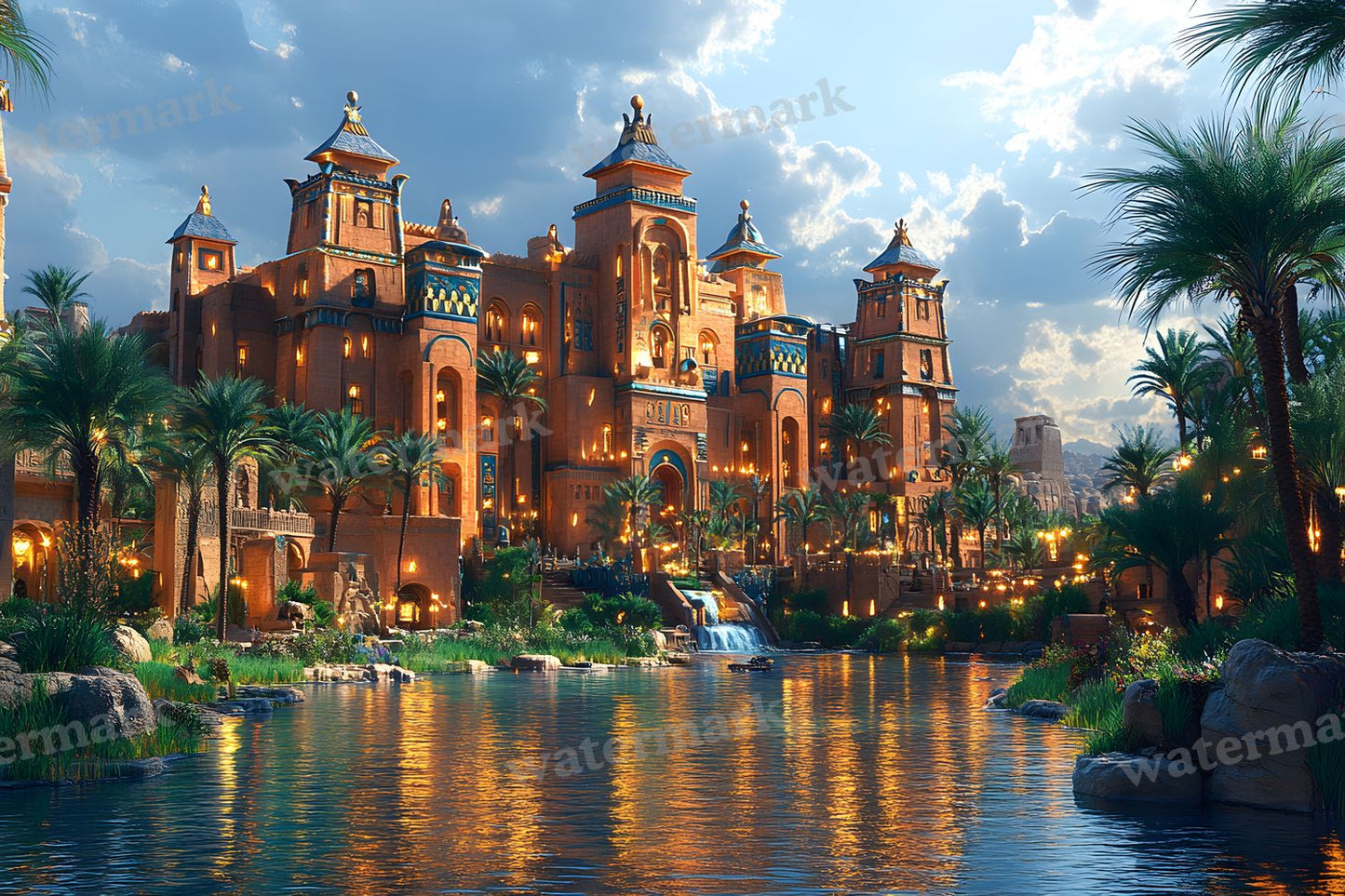 Ancient Egyptian Night Backdrop Images