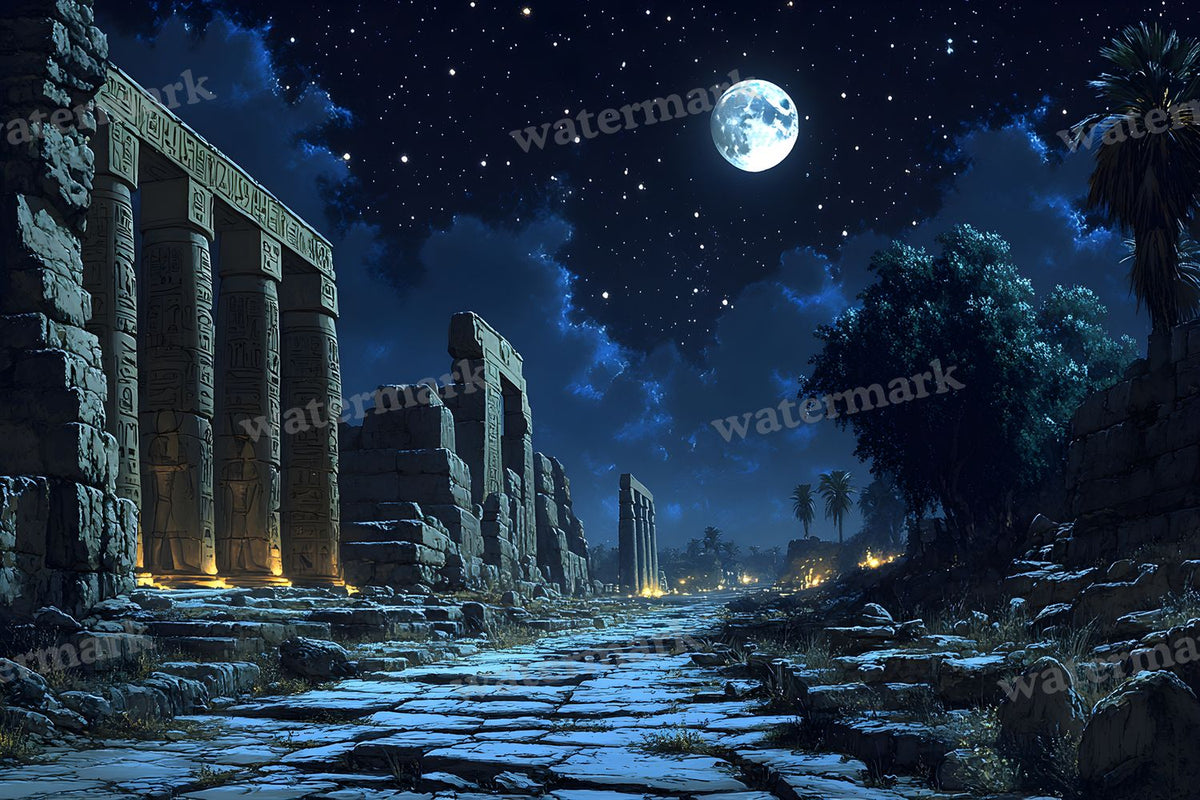 Ancient Egyptian Night Backdrop Images