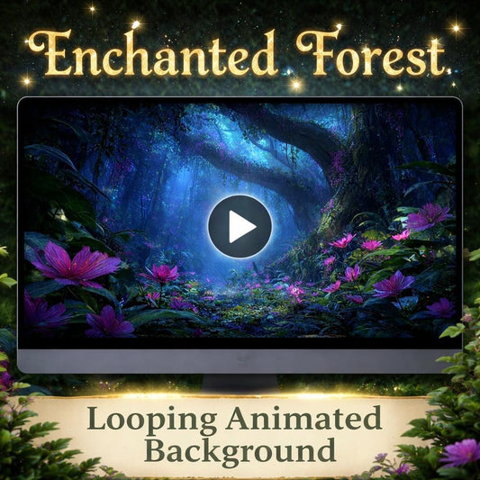 Forest Background Loop | Enchanted Nature Video, Seamless Motion Background | Cozy Ambience, Looped Video for Streaming & Scenes