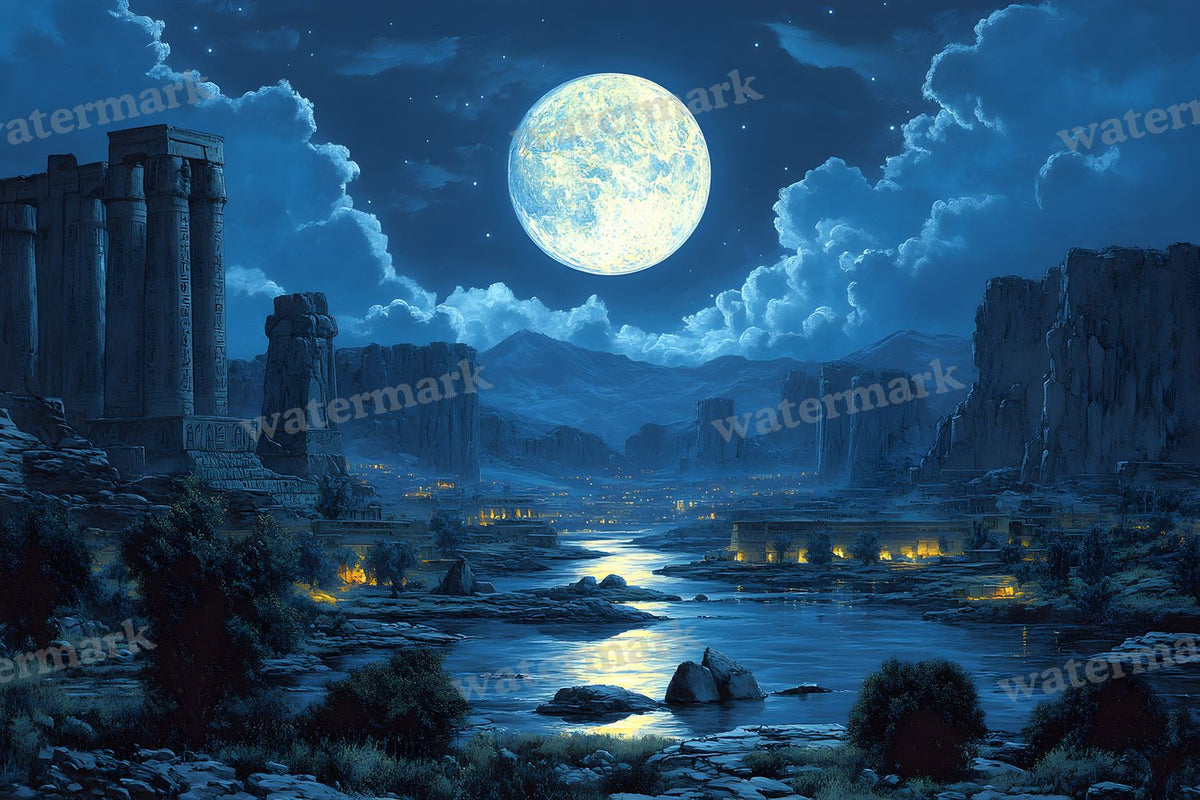 Ancient Egyptian Night Backdrop Images