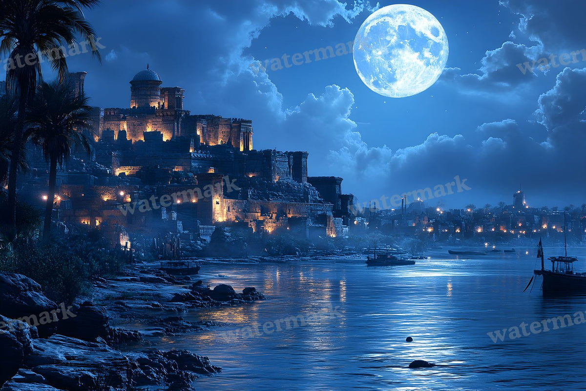 Ancient Egyptian Night Backdrop Images