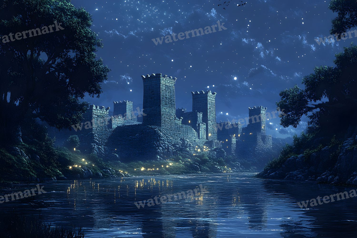 Ancient Egyptian Night Backdrop Images