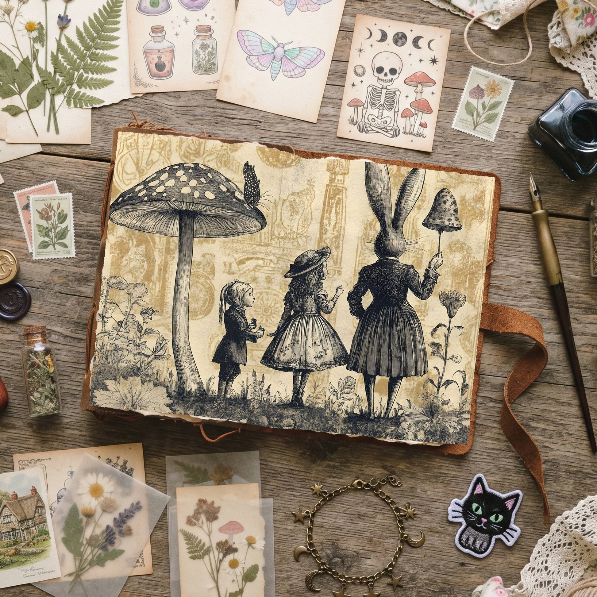 Alice In Wonderland Digital Papers