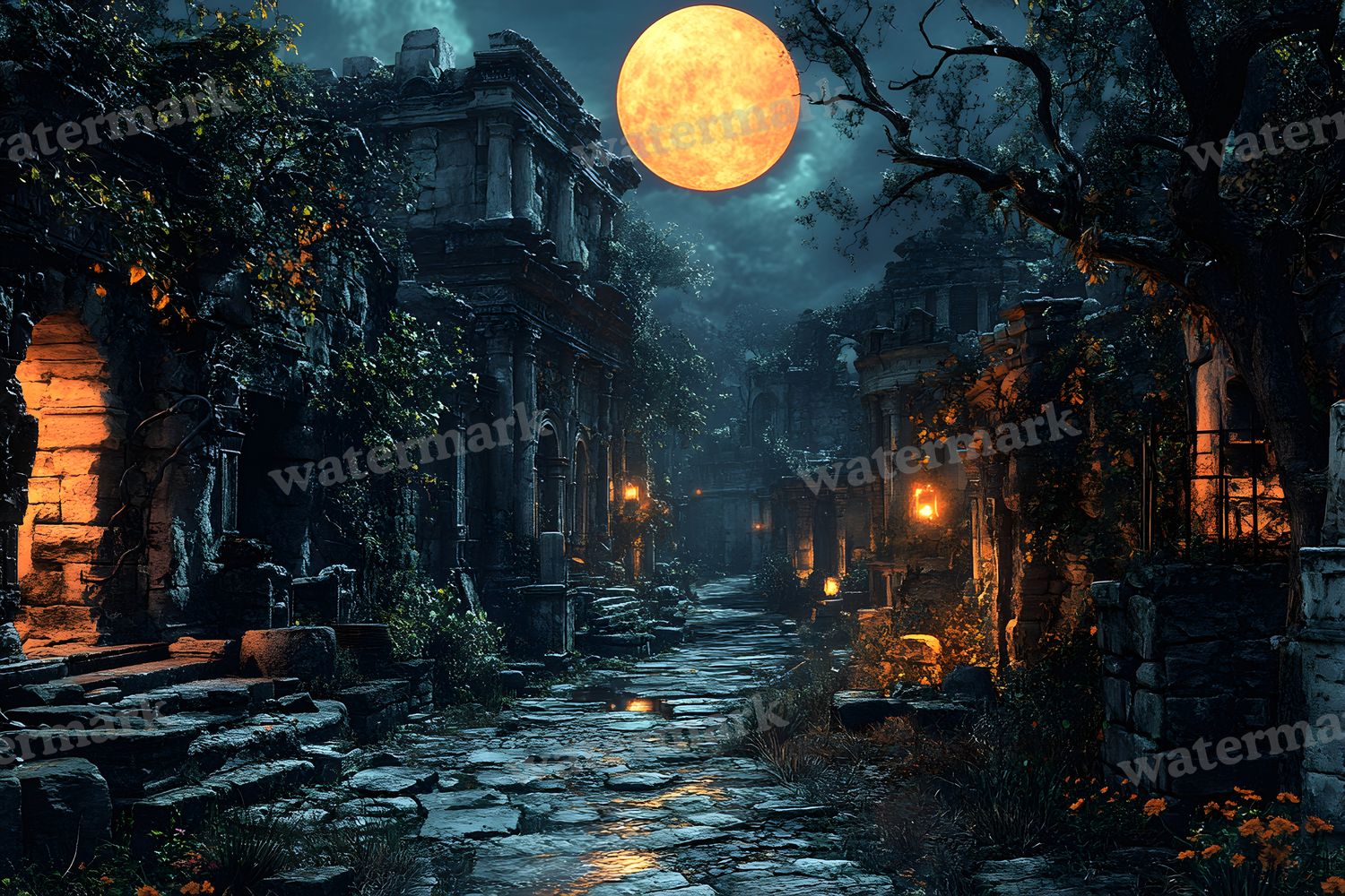 Ancient Roman Night Backdrop Images
