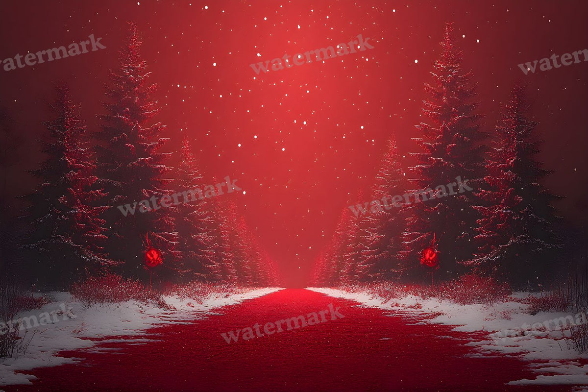 Christmas Outdoor Scene Backdrop Images