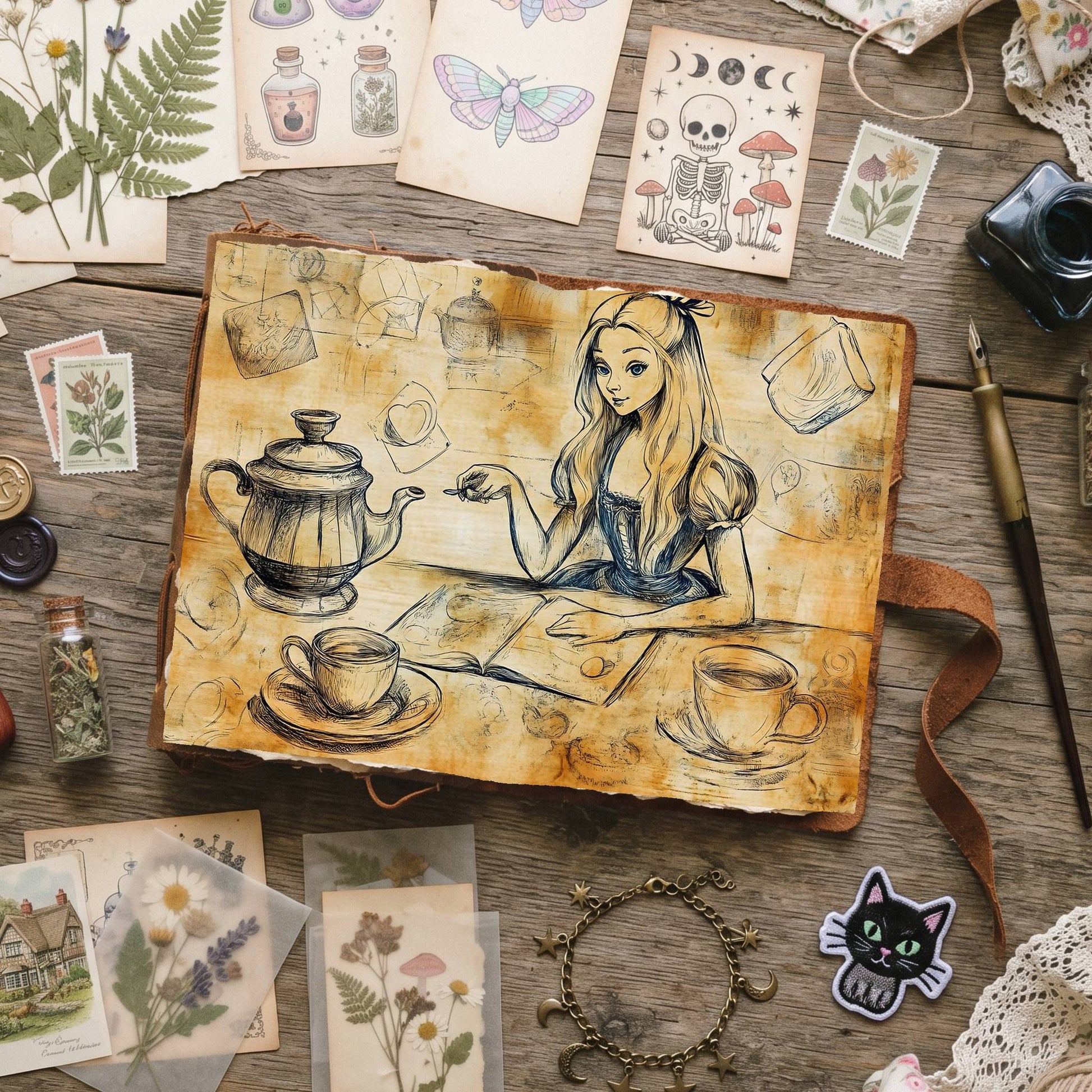Alice In Wonderland Digital Papers