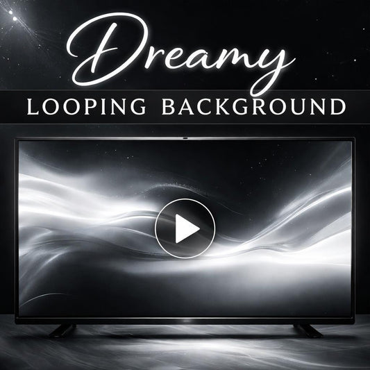 Abstract White Wave Loop Video | Seamless Abstract Background | Calming Ocean Vibes Animated Backdrop for Video & Design